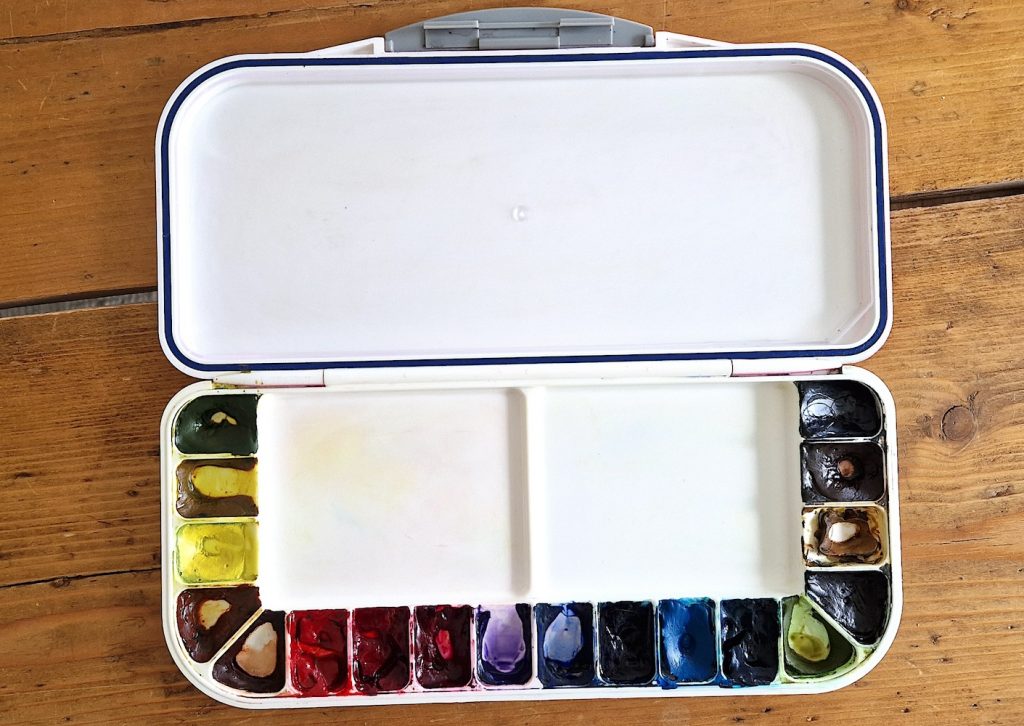 meine Aquarellpalette