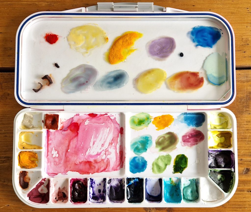 zweite Aquarellpalette